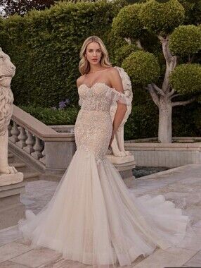 Casblanca Bridal Wedding Dress With Train